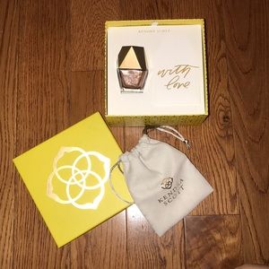 Kendra Scott Nail Polish, Box, Jewelry Bag & Tag